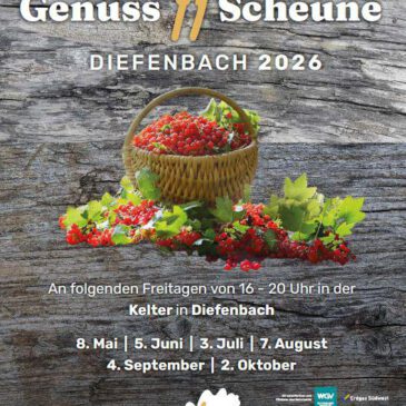 Genuss Scheune 2026 in Diefenbach
